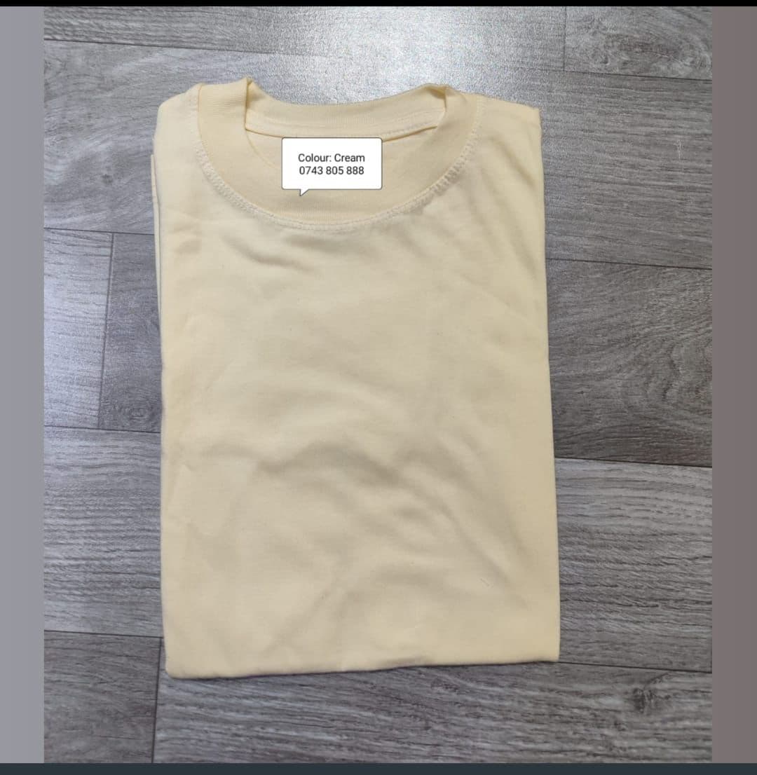 Heavyweight Round-Neck Unisex T-Shirt – Khaki Beige